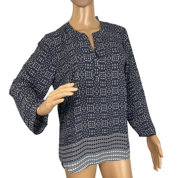 Daniel Rainn Tops - Daniel Rainn Women's Pullover Blouse Blue Gray Size M Oversized Fit Layering NWT